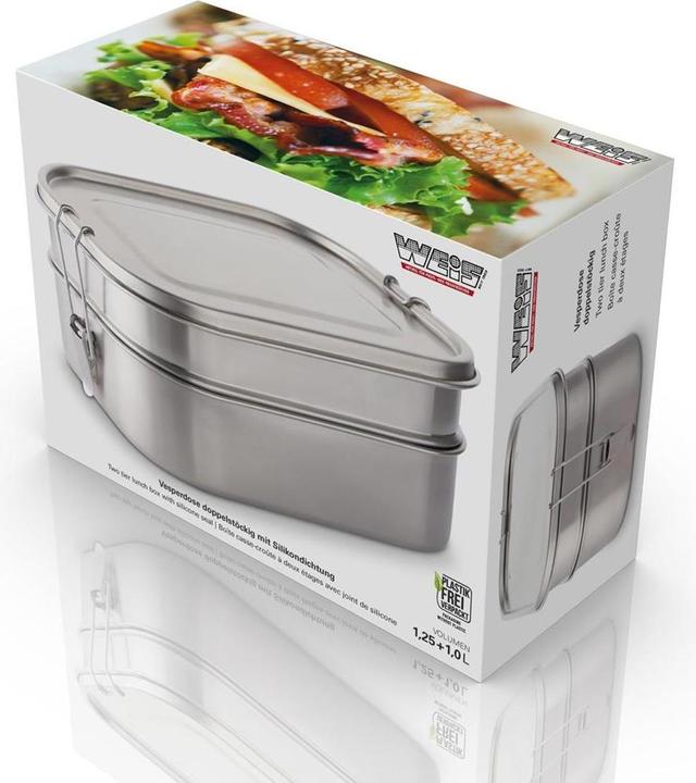 Actual product image Weis Stainless steel lock box double deck