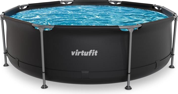 Produktbild Virtufit Pool - Rund - Ø244 x 76 cm - Anthrazit (244 x 76 cm)