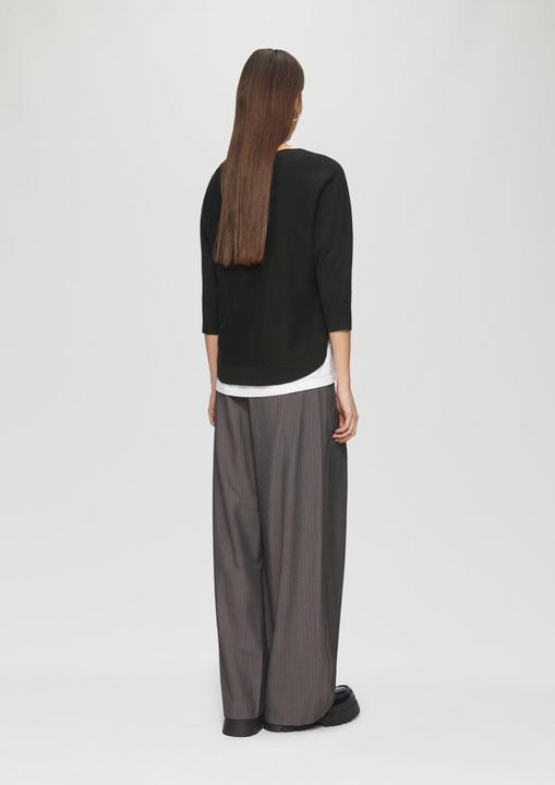 Produktbild S.Oliver Strickpullover Viskosemix-Pullover mit Fledermausärmeln (XS)