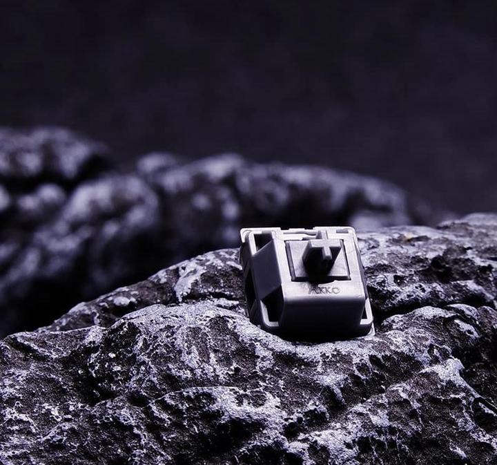 Immagine prodotto Akko CS POM Silver Interruttori, meccanici, a 3 pin, lineari, stelo MX, 45g - 45 pezzi