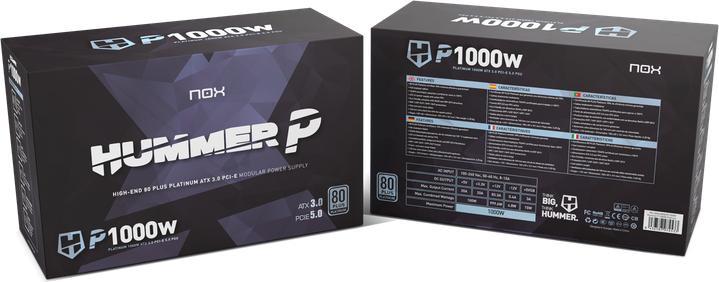 Produktbild Nox Fuente De Alimentacion Atx 1000 Hummer P (1000 W)
