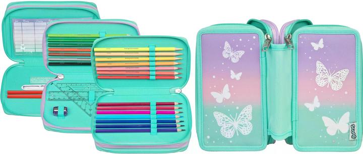 Actual product image Scooli Etui Trippledecker Schmetterling