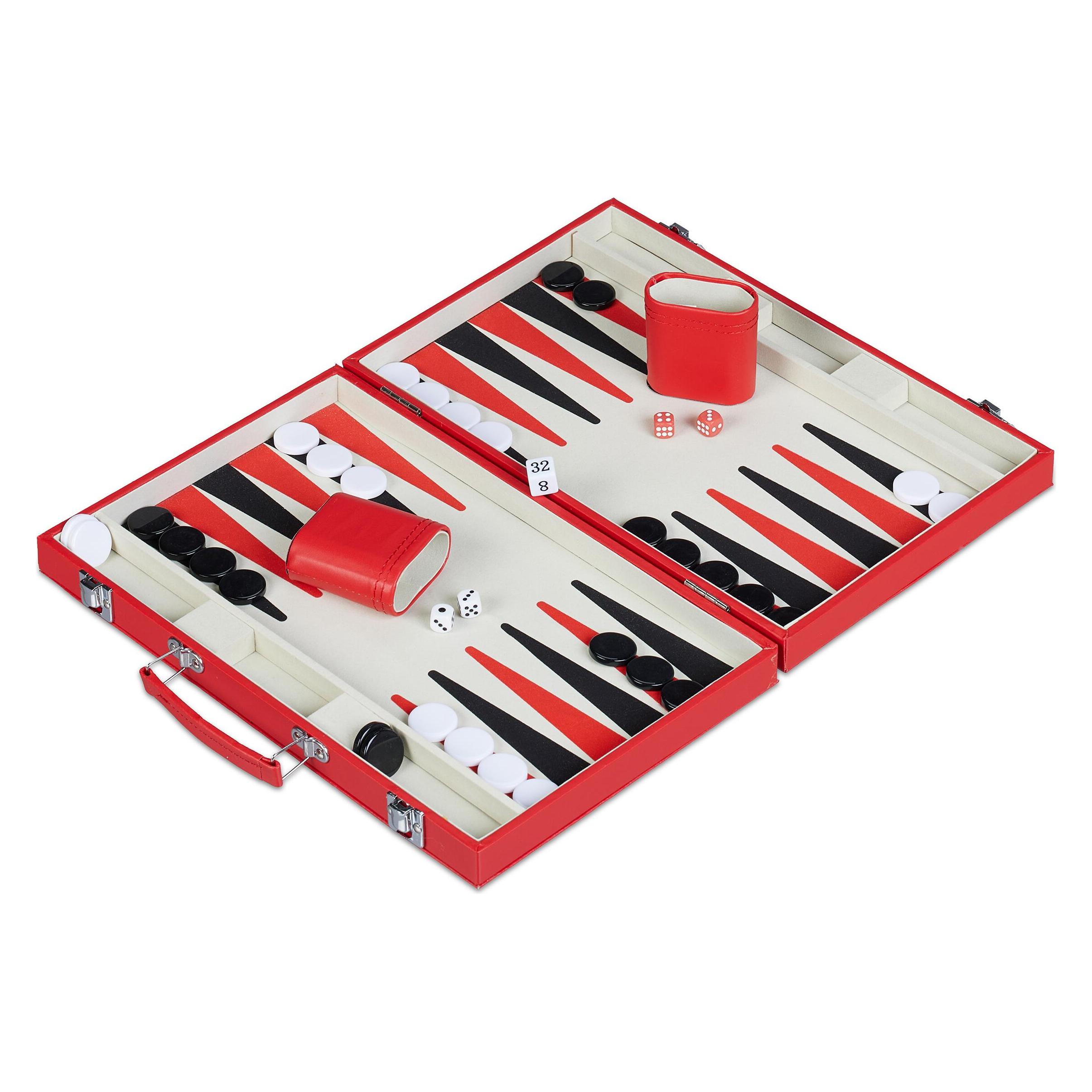 Relaxdays Backgammon-Koffer thumbnail