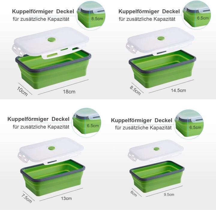 Actual product image König Design Freezer tins Food storage containers Food storage tins Lid Foldable (0.50 l)