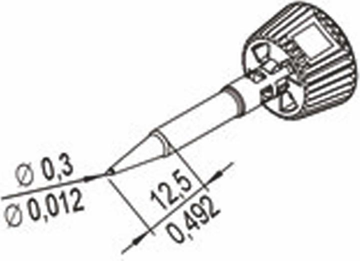 Productafbeelding 0142PDLF03L/SB Soldeerstift Tipgrootte 0,30 mm Inhoud 1 st. (Soldeerstift)