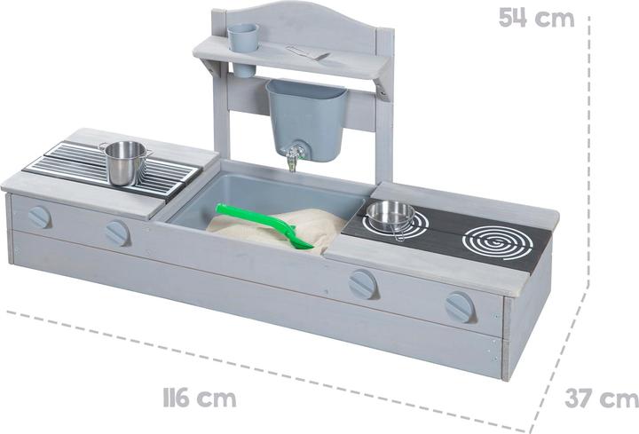 Image du produit Roba 2 in 1 Balkonsandkasten mit Matschküche