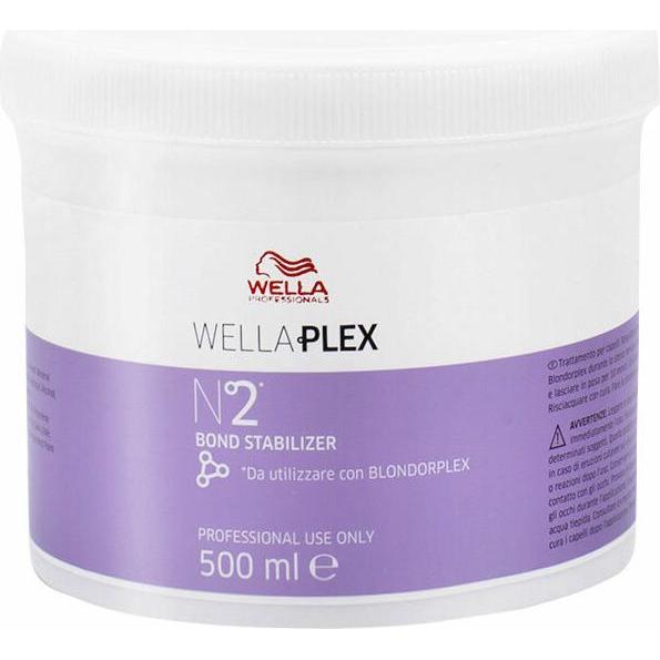 Wella, Balsamo, Professionals Wellaplex Stabilizzatore di Legame N. 2 Crema per il Trattamento Post Colore Per (500 ml)