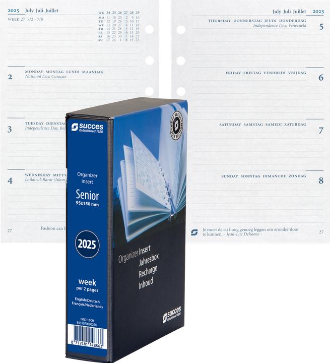 Image du produit Succes Contenu annuel complet Senior janvier - décembre (9,5 x 15 cm, 1 jour / 1 page)