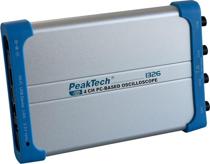 Produktbild Peaktech PC-Oszilloskop, 4x 70MHz, 1GSPS