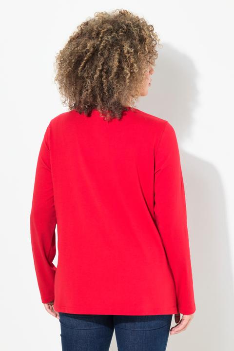 Produktbild Ulla Popken Weihnachtsshirt, Classic, Rundhals, Langarm (42, 44)
