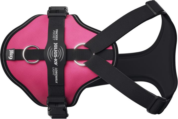 Actual product image Julius-K9 K9 Longwalk light sele w/trackerpocket,Dark pink,2XL (XXL, Dog)