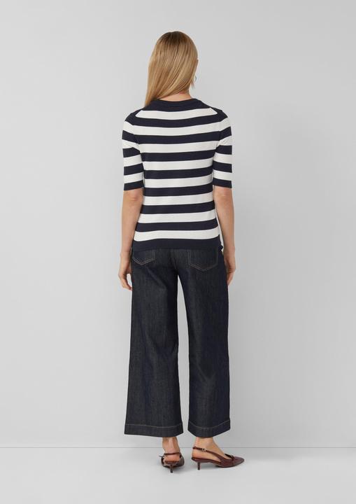 Produktbild s.Oliver Strickpullover Gestreifter Baumwollmix-Strickpullover (32)