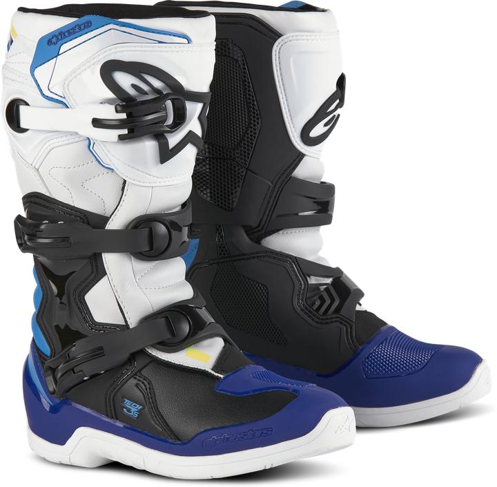 White Black Enamel Blue