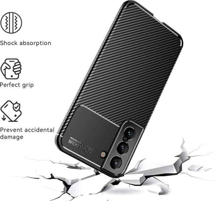 Actual product image Screenguard Samsung Galaxy S22 Cover Carbon Design TPU Case (Samsung Galaxy S22+)