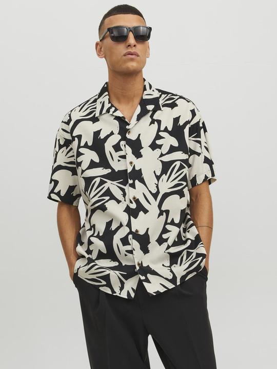 Produktbild Jack & Jones All-over-Print Tencel Kurzarmhemd (S)