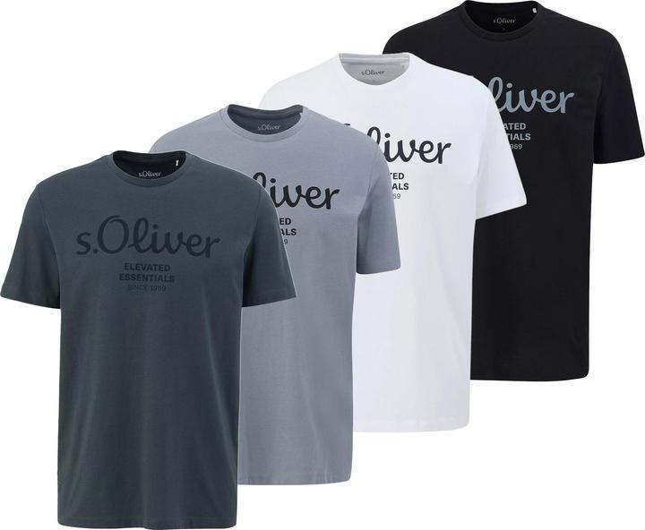 Immagine prodotto S.Oliver T-Shirt Casual Bequem sitzend Logo T-Shirt (L)