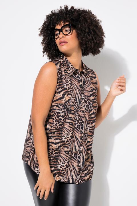Produktbild Angel of Style Bluse, ärmellose A-Linie, Animalmuster (54)