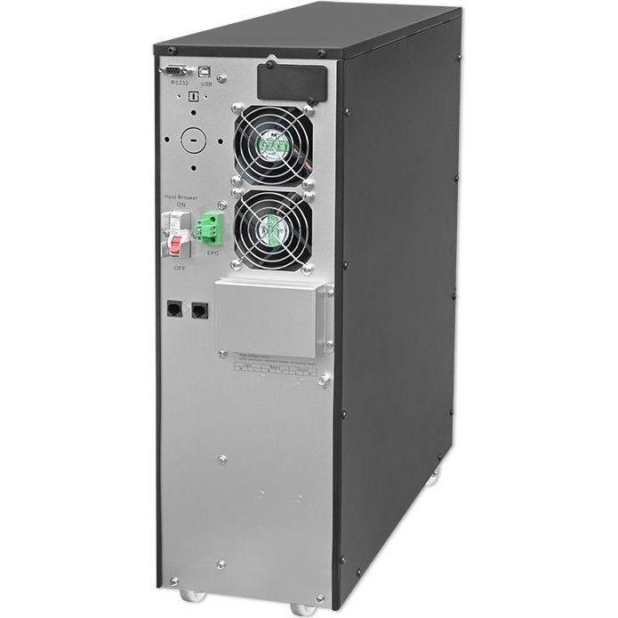 Thumbnail - Qoltec ZASILACZ AWARYJNY UPS 6KVA 6000W POWER FACTOR 1.0 LCD EPO USB ON-LINE (6000 VA, 6000 W, Online-Doppelwandler USV)...