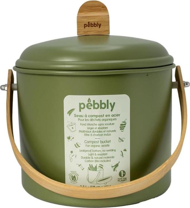 Produktbild Pebbly Kompostbehälter mit Kohlefilter (3.50 l)
