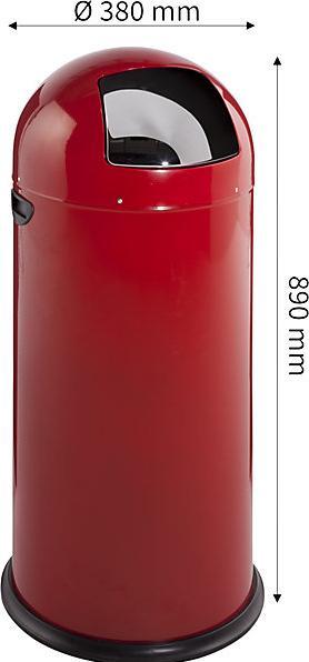 Actual product image kaiserkraft Push waste collectors (52 l)