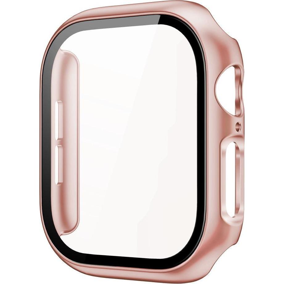 Cover-Discount Apple Watch 10 - 42mm - Hartschalen Case mit Panzerglas, Smartwatch Zubehör, Rosa