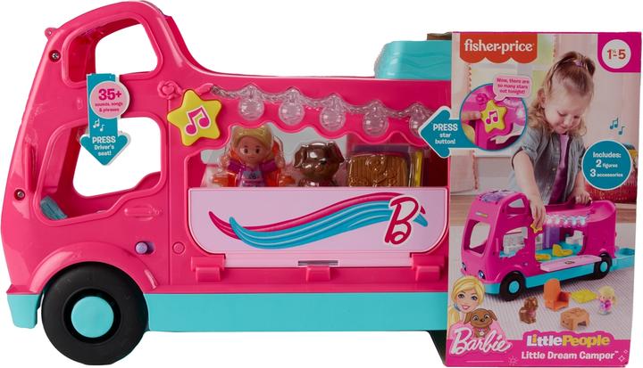 Actual product image Fisher-Price Little People Barbie Little Dreamcamper playset with lights and sounds, 2 figures (85)