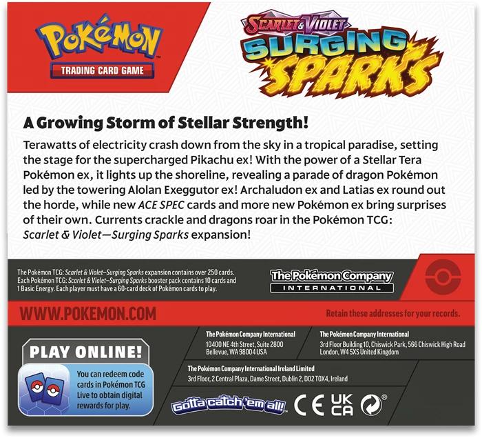 Actual product image Pokémon Surging Sparks (English, Booster Pack)