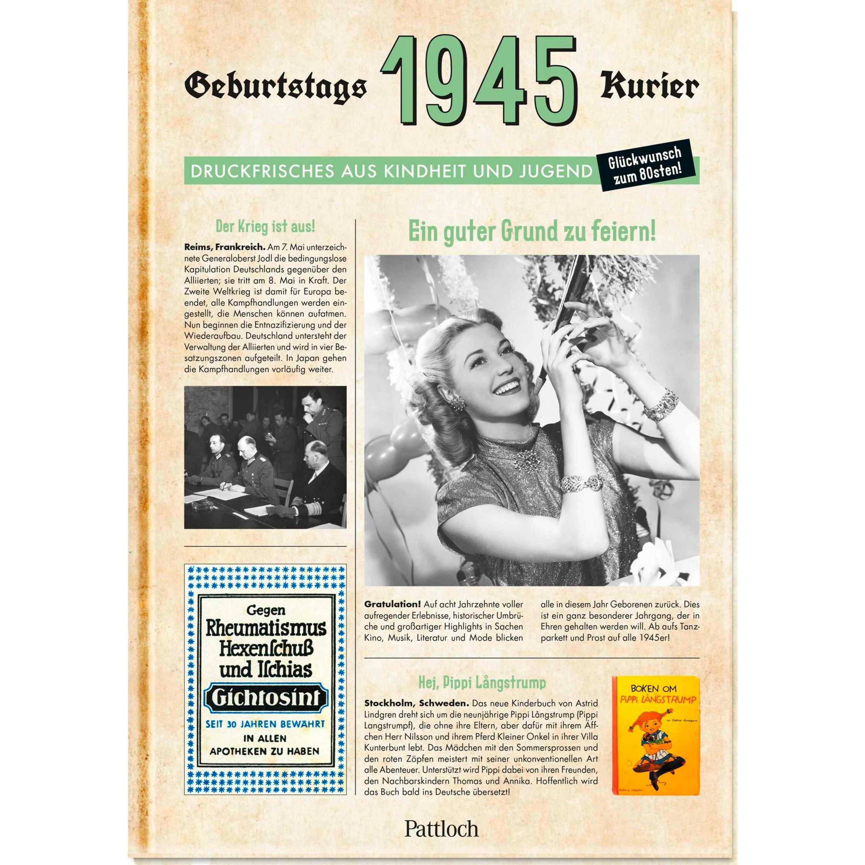 1945 - Geburtstagskurier, Ratgeber von Ute Wielandt