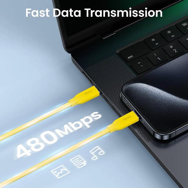 Image du produit Aohi Magline Silky Cable USB C - USB-C - Kabel (1 m, 140 W)