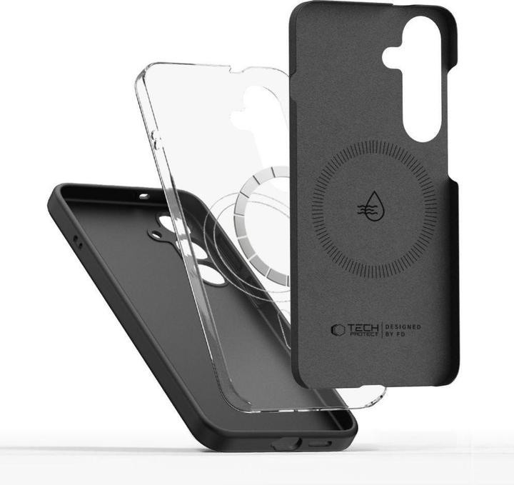 Produktbild 4Kom Tech-Protect Liquid Silicone MagSafe Hülle für Samsung Galaxy S25 Edge - Schwarz (Samsung Galaxy S25 Edge)