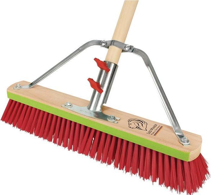Peggy Perfect Besen LM Bulldozer Elastonborsten, Holz Länge 600 mm mit Stielhalter (1 pcs.)
