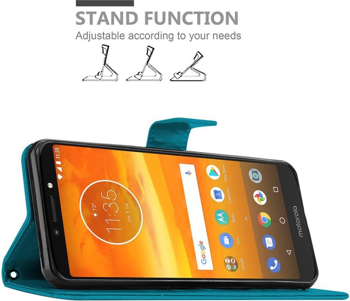 Actual product image Cadorabo Flower Book Cover (Motorola Moto E5 Plus)