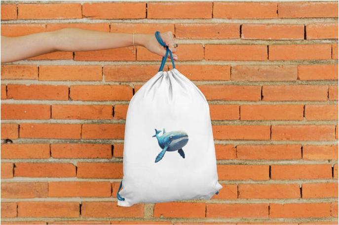 Produktbild Bügelbilder Turnbeutel Wal (13 l)