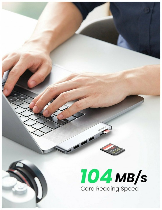 Produktbild Ugreen 6-in-2 (USB-C, 6 Ports)