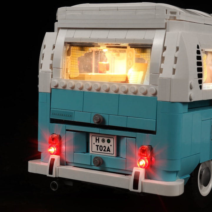 Produktbild BrickBling LED Licht Set für LEGO VW T2 Camper Van (10279) inkl. Fernbedienung