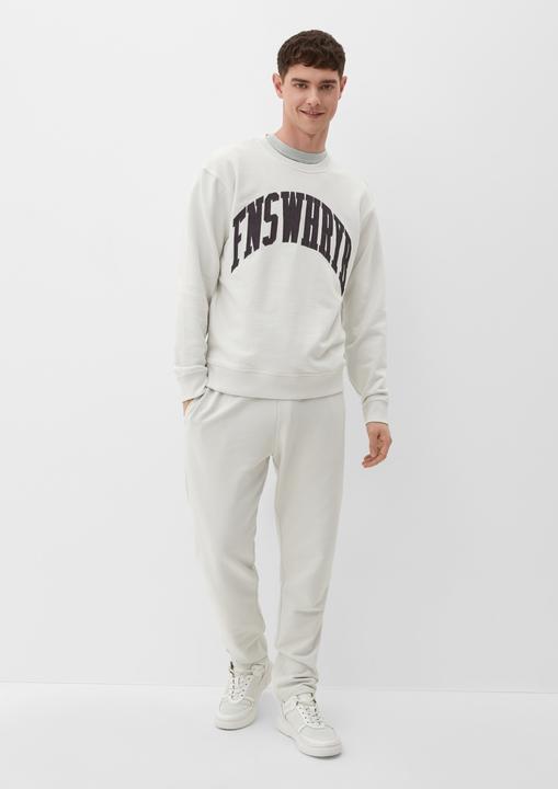 Produktbild s.Oliver Sweatshirt QS x JAMULE Sweater mit aufgesticktem Schriftzug (XL)