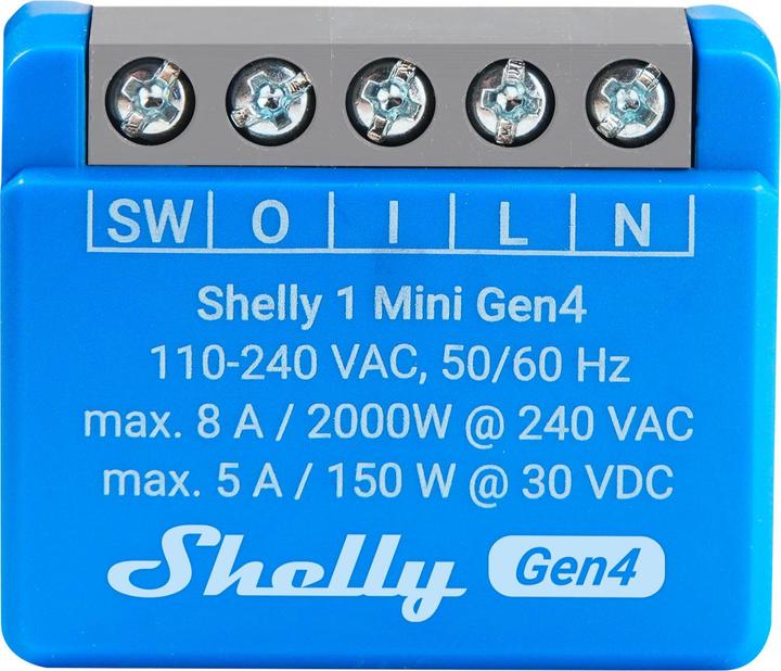 Produktbild Shelly 1 Mini Gen4 (Schaltaktor)