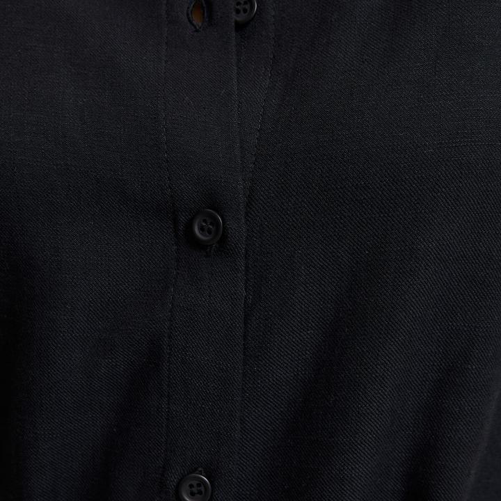 Image du produit La Redoute Collections Hemdkleid lang Ärmel Ellbogen gegürtet (S)