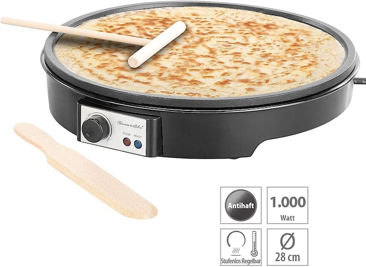 Produktbild Rosenstein & Söhne Elektrischer XL-Crêpes-Maker