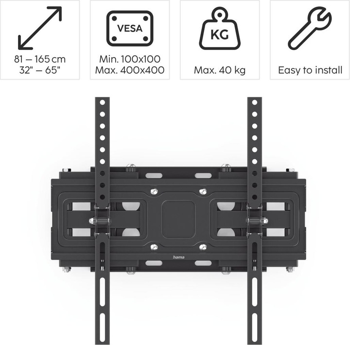 Produktbild Hama Fullmotion (Wand, 65", 40 kg)