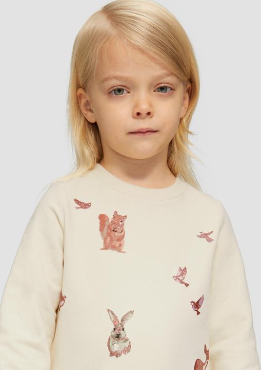 Produktbild s.Oliver Sweatshirt Wärmendes Sweatshirt mit Glitzer-Details (98)