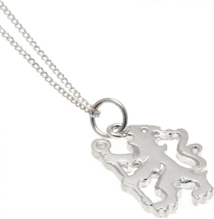 Chelsea FC Sterling Silber LionAnhänger und Kette (100% Sterling Silber)