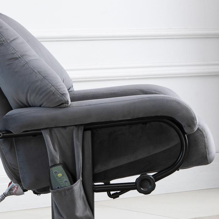 Actual product image Homcom Massagestuhl Polyester, Schaumstoff, Holz, Metall Grau
