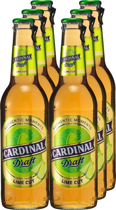Actual product image Cardinal Lime Cut (6 x 33 cl)