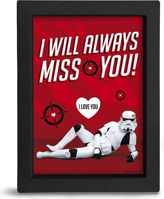 ABYstyle ORIGINAL STORMTROOPER - Kraft Frame - I WILL ALWAYS MISS YOU x8