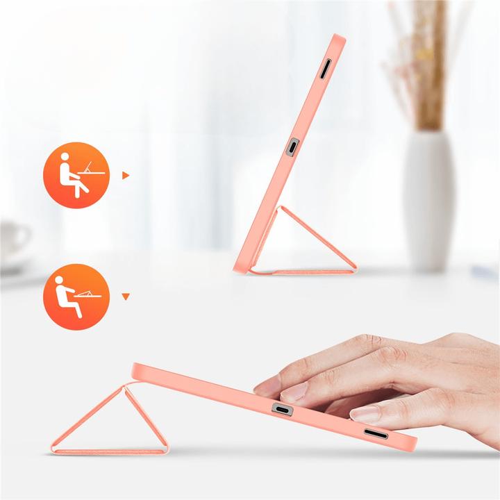 Image du produit Samsung Galaxy Tab S10 FE Plus - Ducis Domo Series, aufstellbares Flip-Etui, Pink (Samsung Galaxy Tab S10 FE+)