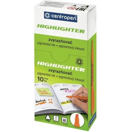 Centropen Textmarker roter Textmarker (10 Stück) (10 x) (502625)