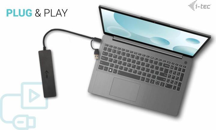 Produktbild i-tec USB-C Metal Hub (USB-C, 4 Ports)