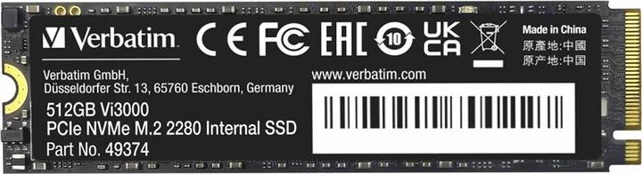 Actual product image Verbatim Vi3000 (512 GB, M.2 2280)