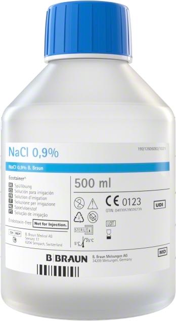 Image du produit B.Braun Ecotainer Solution de rinçage topique (1 x, 500 ml)